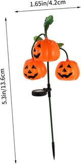 POPETPOP Halloween Solar Pumpkin Light Outdoor Decorative Lantern Solar Garden Path Lights Fall Decor Landscape Lamp | Lumora