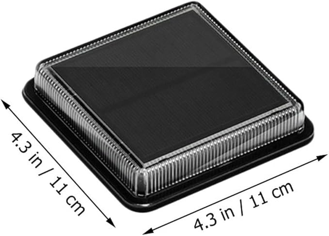 VILLCASE Solar Step Light LED Stair Lamp Waterproof Outdoor Solar Garden Lighting Decorative Landscape Pathway Light for Lawn and Patio