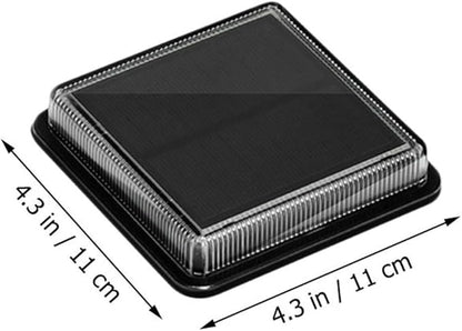 VILLCASE Solar Step Light LED Stair Lamp Waterproof Outdoor Solar Garden Lighting Decorative Landscape Pathway Light for Lawn and Patio