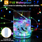 Nazuwke 66Ft LED Rope Lights Outdoor, String Lights Plug in with Remotes
