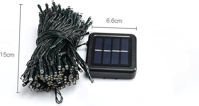 NUOBESTY Solar Led String Lights Beads Colors Outdoor Decorative Lights for Patio Garden Backyard Wedding Parties