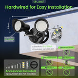 ALUSSO Dusk to Dawn Outdoor Lighting 30W 3500LM 3CCT 3000K/4000K/6500K 120V