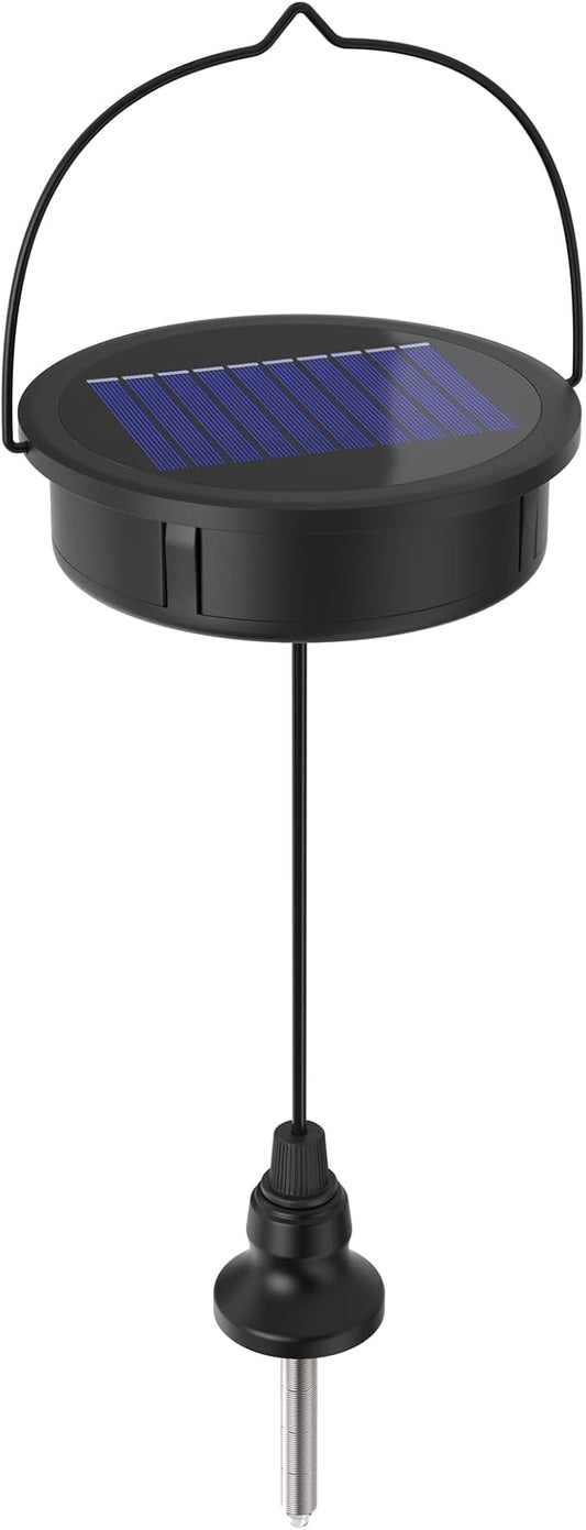 twinkya Black Moroccan Hanging Solar Lights Electronic Accessories (Black, Top)