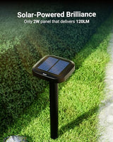 Sunco 24 Pack 2W LED Square Solar Pathway Walkway Driveway Backyard Patio Garden Outdoor Residential Super Bright Light, 120 Lumens, 2CCT 2700K Soft White/4000K Cool White, Dimmable, 3.7V