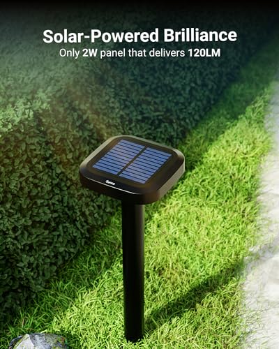 Sunco 60 Pack 2W LED Square Solar Pathway Walkway Driveway Backyard Patio Garden Outdoor Residential Super Bright Light, 120 Lumens, 2CCT 2700K Soft White/4000K Cool White, Dimmable, 3.7V
