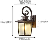 Modern Simple Square Wall Lantern,Outdoor Waterproof AlumiExpression artistique m Sconces Fixture,14.9" Light with | Lumora