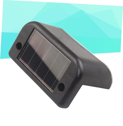 TEHAUX 10PCS Solar Fence Lights LED Outdoor Step Lights for Deck and Patio Security Lighting Black Shell Easy Installation Energy Saving