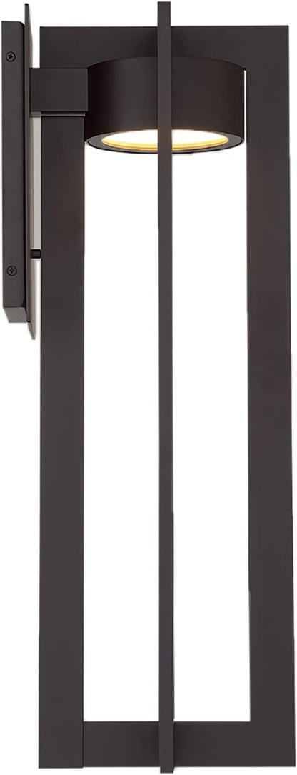 WAC Lighting dweLED, Chamber 25in LED Indoor and Outdoor Wall Light 3000K in Black