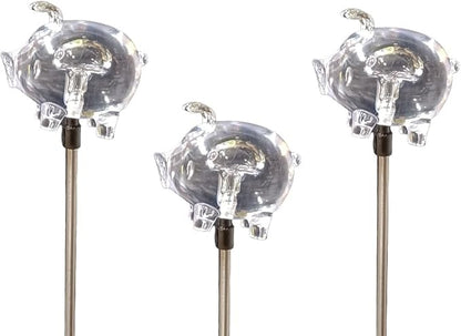 Starry Illuminate 3 PCS Solar Color Changing Style Garden Stake Light Pathway Stake Light (Pig)