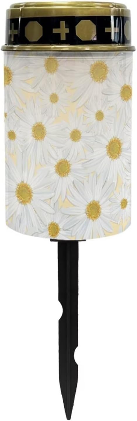 Daisy Solar Garden Lights Solar Outdoor Lights Waterproof Solar Lights for Cemetery Landscape Path Lights LED Solar Lamp for Garden Yard Driveway