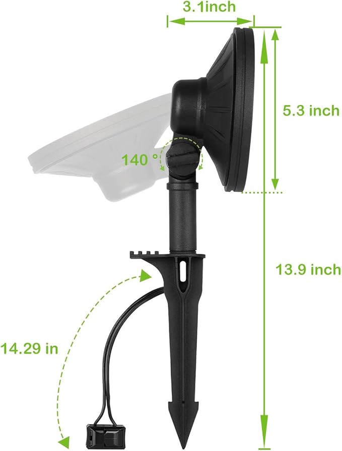 hykolity Low Voltage LED Landscape Wall Wash Light, 7.4W 430LM 12V-24V Wired Outdoor LED Spotlight, 50 Watt | Lumora