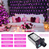 JMEXSUSS 200 LED Net Lights Outdoor, Pink, 9.8ft x 6.6ft, Plug in