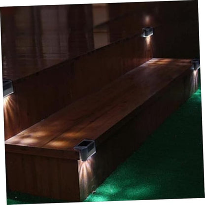 POPETPOP 10pcs Solar Step Lights Led Stair Lights Deck Railing for Outside Solar Garden Auto Off for Fence Patio Paths