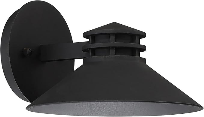 WAC Lighting dweLED, Sodor 8in LED Indoor and Outdoor Wall Light 3000K in Black