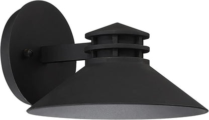 WAC Lighting dweLED, Sodor 8in LED Indoor and Outdoor Wall Light 3000K in Black