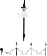 LIGHTSHINE 3PCS Ghost Solar Halloween Decorations, Solar Landscape Pathway Lights, Garden Stakes Light, Outdoor | Lumora