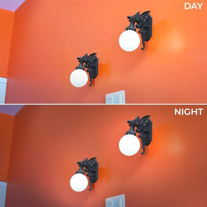 The King's Bay Gargoyle Dragon Outdoor Wall Light Sconce
