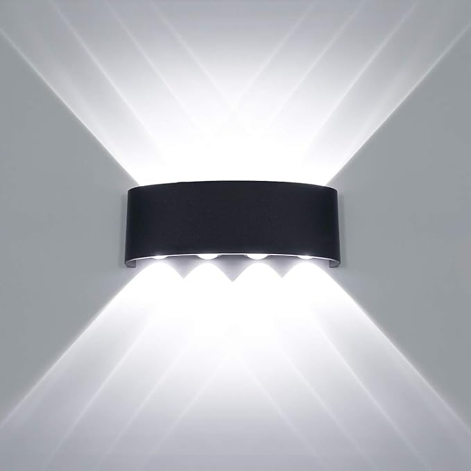 Kawell 8W Waterproof Modern Wall Light LED Wall Lamp Aluminum LED Wall Sconce Up Down Indoor Outdoor for Bathroom | Lumora