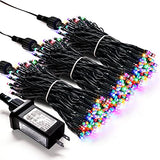 JMEXSUSS 300 LED Multicolor Christmas Tree Lights Plug in