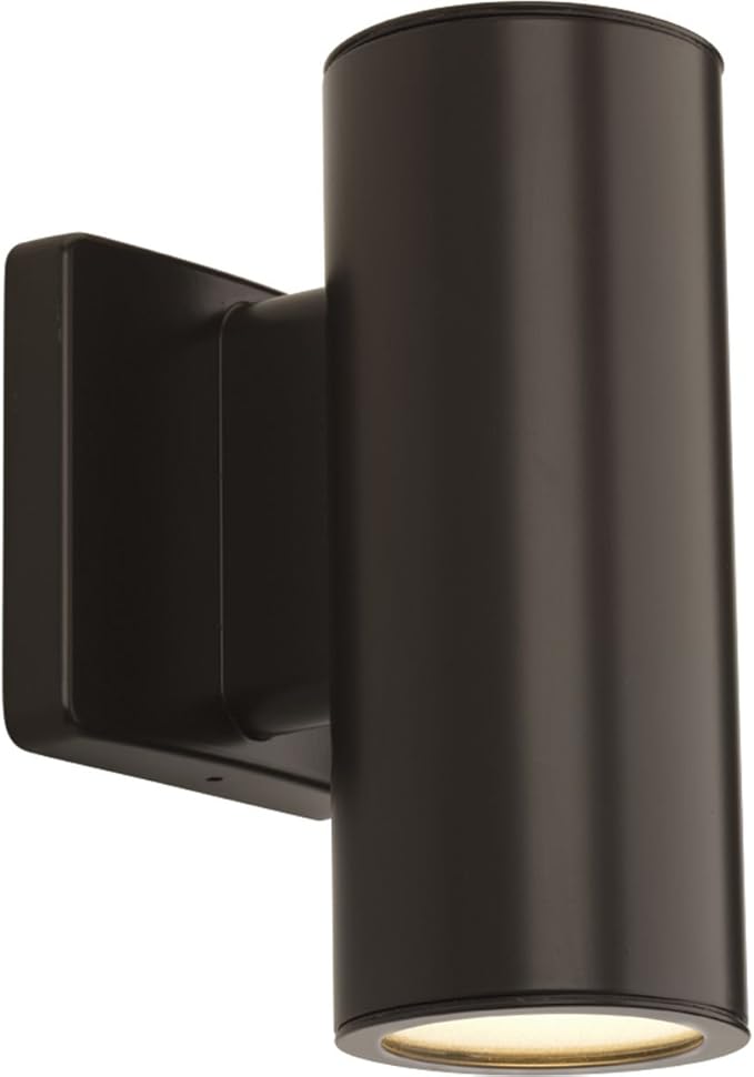 Progress Lighting P563001-020-30K Cylinders Collection 3" LED Modern Outdoor Small Up/Down Wall Lantern Light | Lumora
