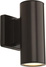 Progress Lighting P563001-020-30K Cylinders Collection 3" LED Modern Outdoor Small Up/Down Wall Lantern Light | Lumora