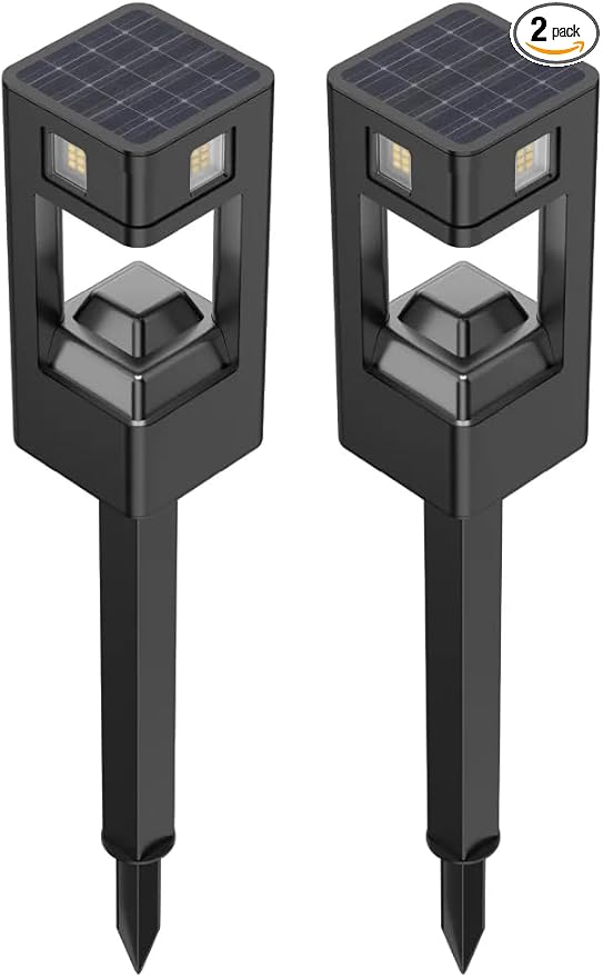 Infinity X1 Solar Path & Motion Security Lights (2-Pack) – 500 Lumens Motion Activated, 50 Lumens Dusk-to-Dawn | Lumora