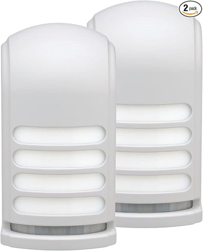Xodus Innovations BL706 Battery Operated Motion Activated LED Deck and Stair Light, Outdoor or Indoor Use, Weather Resistant (White) Pack of 2