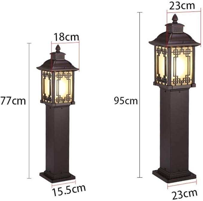 Lights Outdoor Vintage Outdoor Garden IP55 Waterproof Lawn Lamp Rainproof Aluminum External Villa Patio Landscape | Lumora