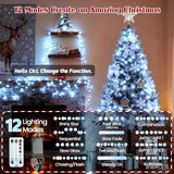 240LED 88FT Christmas String Lights Voice Controlled Remote, Cool White
