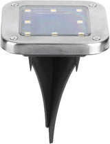 4pcs 8LED Solar Buried, Underground Lamp Outdoor Pathway, Solar Lawn Lights with Stainless Steel, ABS and PP | Lumora
