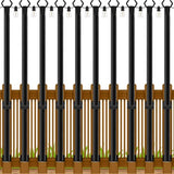 Beizelte 10 Pack 5Ft String Light Poles,Outside String Lights,Outdoor Light Poles,Metal Poles Stand for Patio,Backyard,Deck
