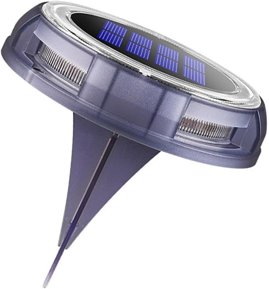 Veemoon Garden Solar Pathway Light 8 LED Warm White Solar Ground Lamp Waterproof Outdoor Lawn In-ground Landscape Lighting for Yard and Patio