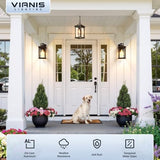 VIANIS Motion Sensor Outdoor Light Fixture, 2 Pack Outdoor Wall Lights