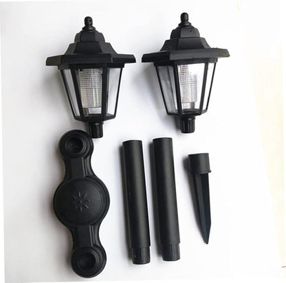 Dual Head Ground Solar Pathway Lights Solar Garden Lights for Outside for Lawn Garden Decor