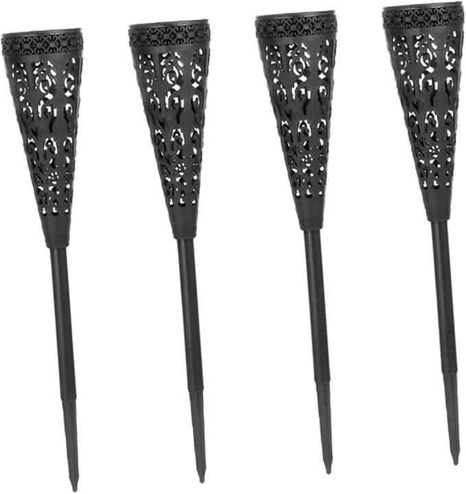 Totority 4 Pieces Solar Pathway Lights Outdoor Solar Powered Garden Lawn Yard Decorative Warm LED Landscape | Lumora