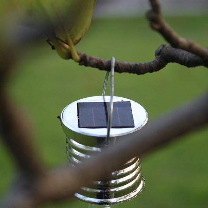 Uonlytech Outdoor Decor Solar Hanging Light Color Change Solar Acrylic Bubble Light for Garden Patio Backyard Pathway (2Pcs) Outdoor