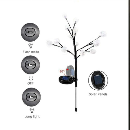 EpicGadget Solar Snowball Dandelion Light, Colorful Stainless Steel Solar Path Stake Lights for Outdoor Landscape Lighting, for Lawn, Patio, Yard, Walkway, Driveway, Pathway and Garden (4 Pack)