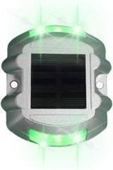 1 PCS LED Solar Deck Lights Outdoor Solar Step Lights, Aluminium Marker Lights for Warning, Solar Driveway Dock | Lumora
