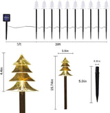 Outdoor Christmas Decorations, Solar Xmas Pathway Lights, Set of 20 Waterproof Landscape Christmas Lights, LED Lamp | Lumora