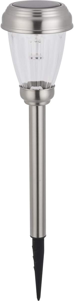 FAE 6-Pack Stainless Steel Outdoor LED Pathway Light in Silver