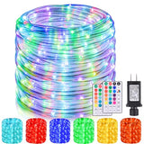 Nazuwke 164Ft Rope Lights Outdoor, 500 LEDs String Lights with Remote