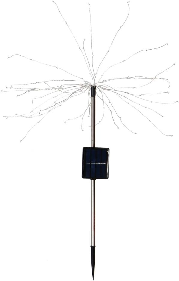 Solar Garden Decorative Lights Outdoor Solar Lawn Light Solar Pathway Light DIY Flexible Wire Warm White Colorful Light for Backyard Flower Beds Fences ABS Stainless Steel 82cm (Warm White Light