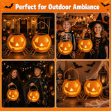 Halloween Decorations Pumpkin, Solar Pumpkin Lights Outdoor Halloween Decor