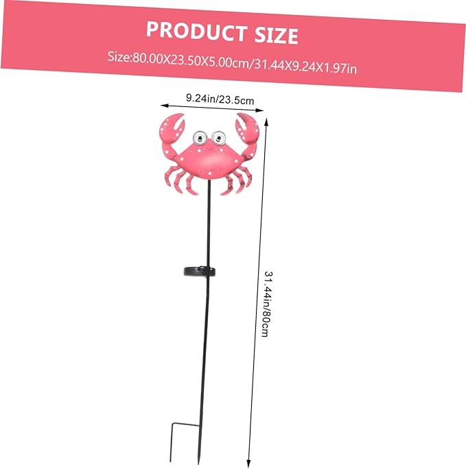 Crab Shape Solar Powered Garden Lamp Charming Outdoor Stake Light for Garden Lawn and Pathway Decor Easy | Lumora