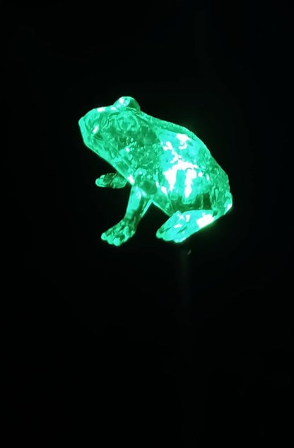 Starry Illuminate 3 PCS Solar Color Changing Style Garden Stake Light Pathway Stake Light (Frog)