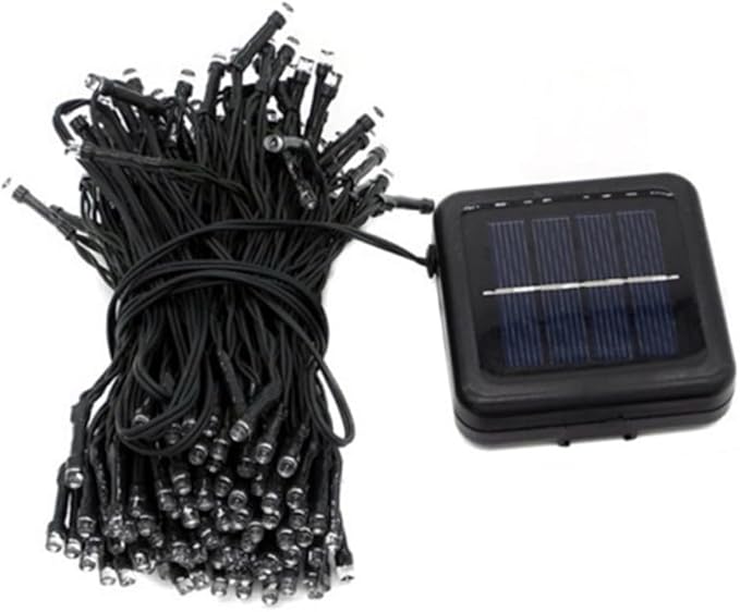 Uonlytech 2pcs 50 String 50 Led Solar String Lights Outdoor Waterproof Fairy Lights for Christmas Wedding Patio Deck