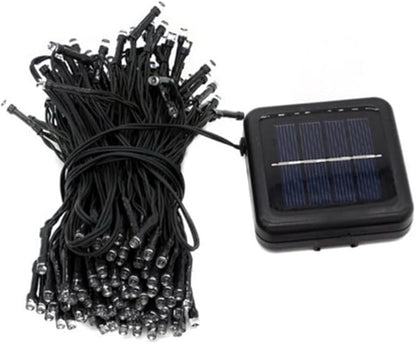 Uonlytech 2pcs 50 String 50 Led Solar String Lights Outdoor Waterproof Fairy Lights for Christmas Wedding Patio Deck