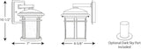 Progress Lighting Wish Collection 1-Light Etched White Linen Glass Craftsman Outdoor Small Wall Lantern Light | Lumora
