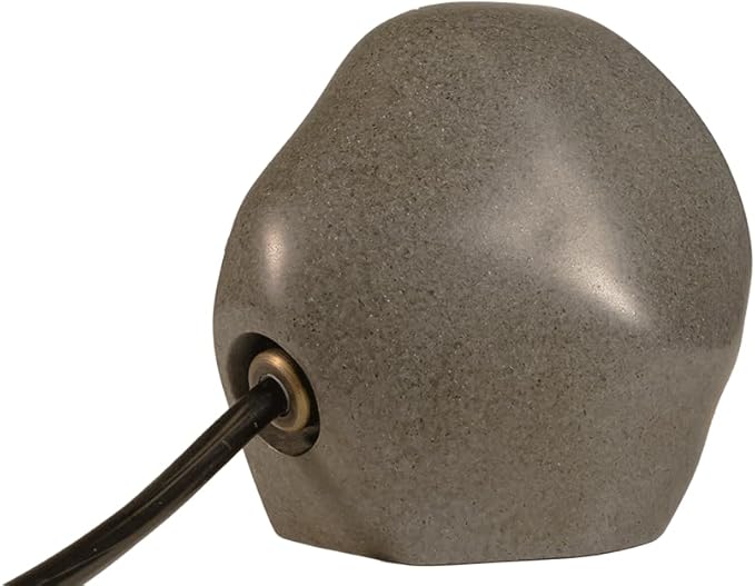 VOLT 12V Decorative Rock Outdoor Spotlight (Gray) with 4W 2700K Warm White 300 Lumen MR11 LED Bulb for Low Voltage | Lumora