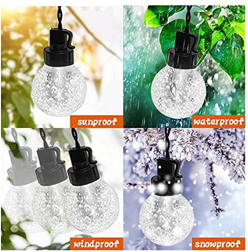 AWQ 35 FT Globe String Lights Outdoor Commercial Grade Light with 20 G50 Shatterproof LED Bulbs Waterproof | Lumora